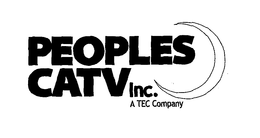 PEOPLES CATV INC. A TEC COMPANY trademark