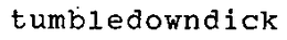 TUMBLEDOWNDICK trademark