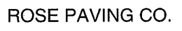 ROSE PAVING CO. trademark