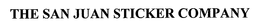 THE SAN JUAN STICKER COMPANY trademark