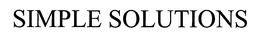 SIMPLE SOLUTIONS trademark