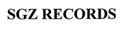 SGZ RECORDS trademark