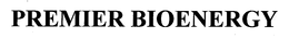 PREMIER BIOENERGY trademark