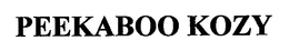 PEEKABOO KOZY trademark
