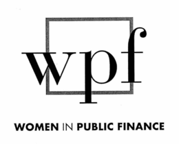 WPF WOMEN IN PUBLIC FINANCE trademark