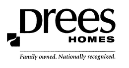 DREES HOMES FAMILY OWNED. NATIONALLY RECOGNIZED. trademark