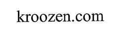 KROOZEN.COM trademark