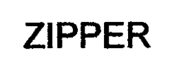 ZIPPER trademark