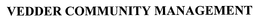 VEDDER COMMUNITY MANAGEMENT trademark