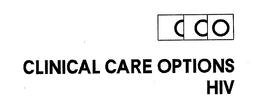 CCO CLINICAL CARE OPTIONS HIV trademark