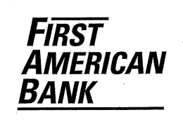 FIRST AMERICAN BANK trademark