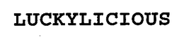 LUCKYLICIOUS trademark