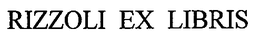 RIZZOLI EX LIBRIS trademark