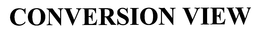 CONVERSION VIEW trademark