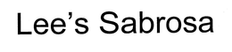 LEE'S SABROSA trademark