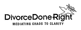 DIVORCEDONERIGHT MEDIATING CHAOS TO CLARITY trademark
