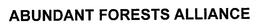 ABUNDANT FORESTS ALLIANCE trademark