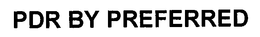 PDR BY PREFERRED trademark