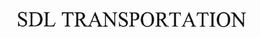 SDL TRANSPORTATION trademark