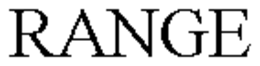RANGE trademark
