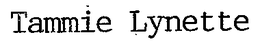 TAMMIE LYNETTE trademark