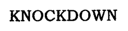 KNOCKDOWN trademark