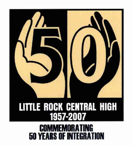 50 LITTLE ROCK CENTRAL HIGH 1957-2007 COMMEMORATING 50 YEARS OF INTEGRATION trademark