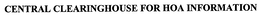 CENTRAL CLEARINGHOUSE FOR HOA INFORMATION trademark