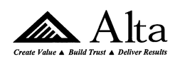 ALTA CREATE VALUE BUILD TRUST DELIVER RESULTS trademark
