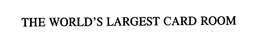 THE WORLD'S LARGEST CARD ROOM trademark