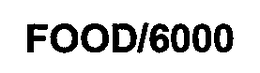 FOOD/6000 trademark