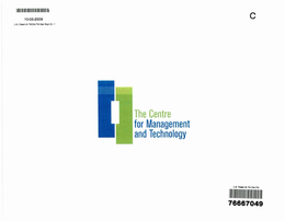 THE CENTRE FOR MANAGEMENT AND TECHNOLOGY trademark