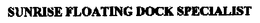 SUNRISE FLOATING DOCK SPECIALIST trademark