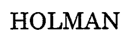 HOLMAN trademark
