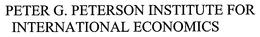 PETER G. PETERSON INSTITUTE FOR INTERNATIONAL ECONOMICS trademark