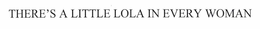 THERE'S A LITTLE LOLA IN EVERY WOMAN trademark