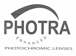 PHOTRA ENHANCED PHOTOCHROMIC LENSES trademark