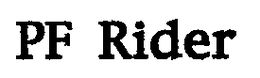 PF RIDER trademark