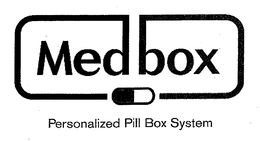 MED BOX PERSONALIZED PILL BOX SYSTEM trademark