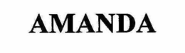 AMANDA trademark