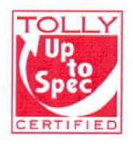 TOLLY UP TO SPEC CERTIFIED trademark
