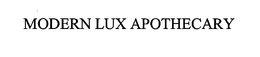 MODERN LUX APOTHECARY trademark
