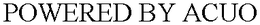 POWERED BY ACUO trademark