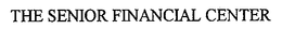 THE SENIOR FINANCIAL CENTER trademark