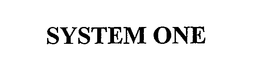 SYSTEM ONE trademark