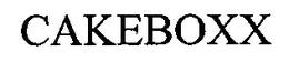 CAKEBOXX trademark