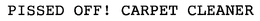 PISSED OFF! CARPET CLEANER trademark