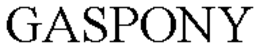 GASPONY trademark