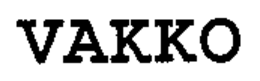 VAKKO trademark