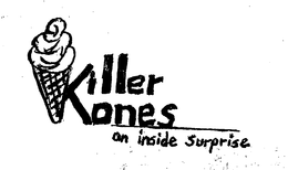 KILLER KONES AN INSIDE SURPRISE trademark